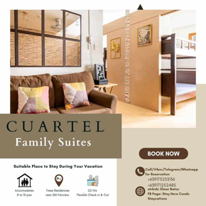Dormy 292 - Cuartel Family Suites Accommodates 8pax 